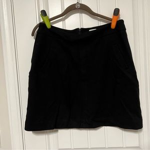 Black mini skirt